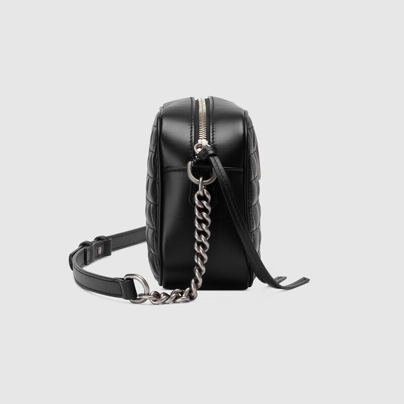 Gucci GG Marmont Small Matelasse Shoulder Bag 447632 Black